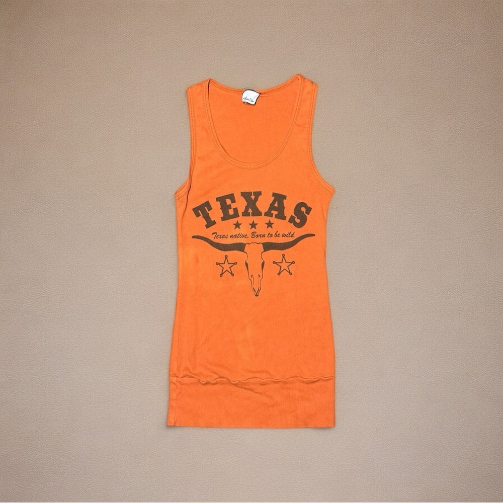 Y2K Vintage Agaci-Too Texas Ribbed Tank